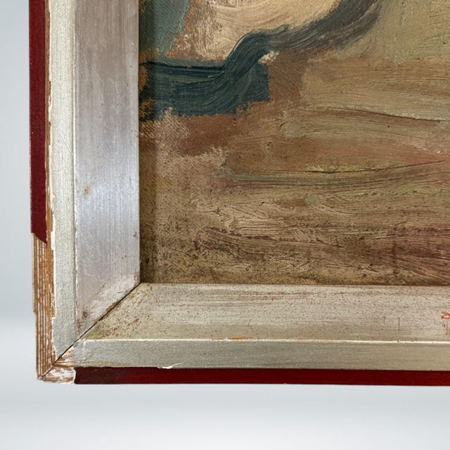 Textile Bruno Beye, Ibiza, 1934, Double-Sided Painting For Sale - Image 7 of 8