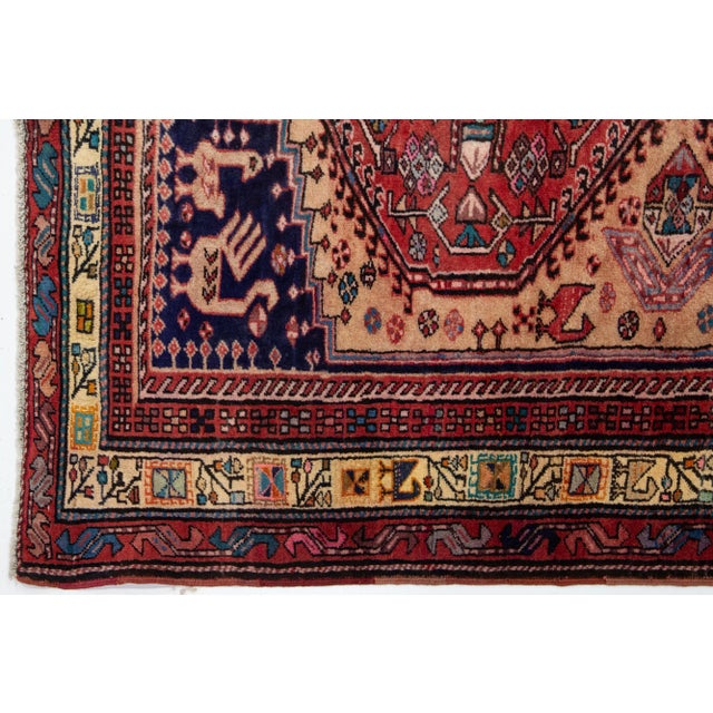 Tribal Brown Vintage Serab Persian Wool Runner With a Multicolor Tribal Design For Sale - Image 3 of 8
