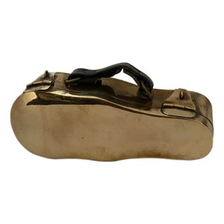 Vintage Brass Box in the Shape of a Violin Case For Sale