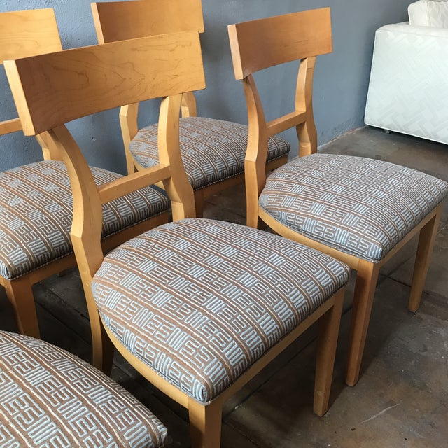 Maple Dining Chairs Set of 6 Chairish