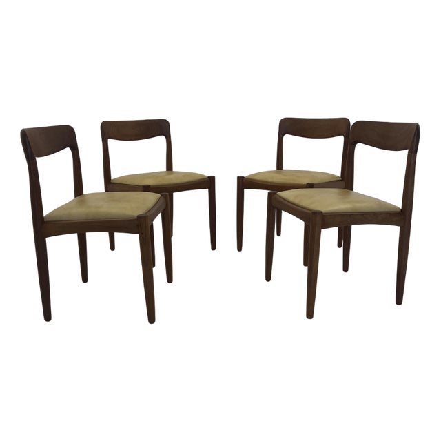 Vintage Danish Dining Chairs in Teak by H.W. Klein for Bramin, 1960s, Set of 4 For Sale