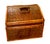 Vintage Hand Carved Bamboo Wooden Storage Box With Woven Handles A unique and gorgeous vintage wooden storage box...