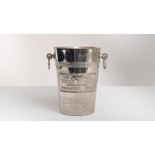 Mid 20th Century France Silver Ice Bucket For Sale - Image 14 of 15