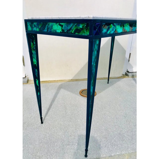 Stone Contemporary Console Tables - a Pair For Sale - Image 7 of 13