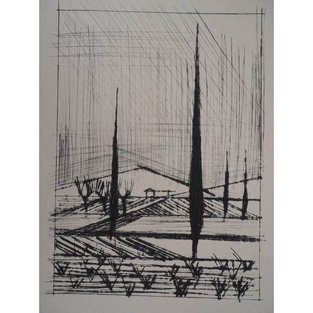 Bernard Buffet (1928-1999) Italian Landscape Original drypoint etching On wove paper, 28 x 38 cm (approx. 11 x 15 inches)...