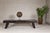 Late 20th Century Rustic and Robust Coffee Table with Honeycomb Patterns and Dark Custom Finish For Sale - Image 5 of 12