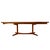 D-Scan 1990s Danish Modern Solid Teak Expandable 102" Dining Table W/ Two Leafs For Sale - Image 4 of 18