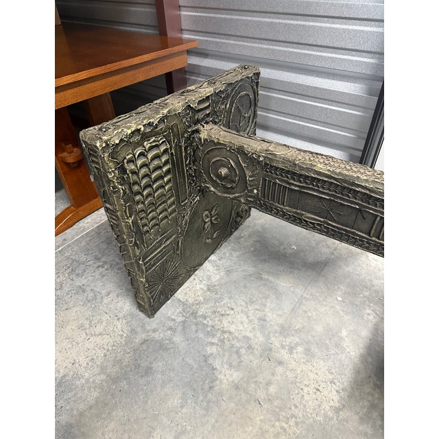 Craft Associates Brutalist Dining Set | 4 Chairs and Table For Sale - Image 12 of 13