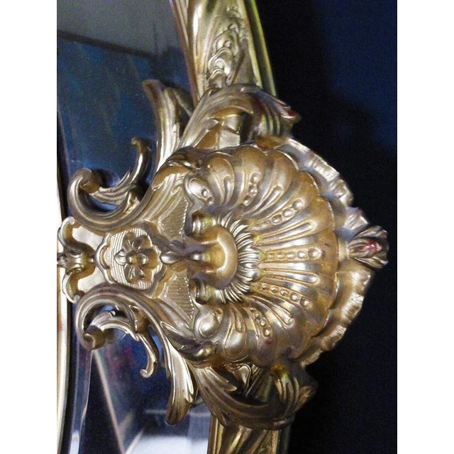 Large Antique Napoleon III Mirror with Reserves For Sale - Image 5 of 13