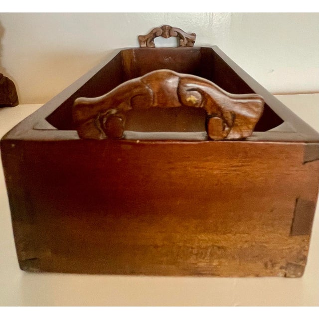 Vintage Tea Caddy Wood Box Collector Piece Chairish