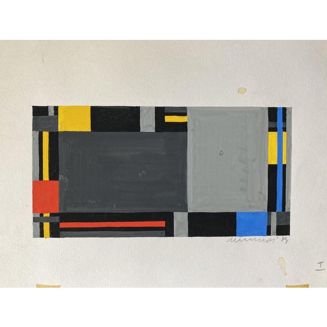 Parainen by Jo Niemeyer for Edition Partanen, Schluchsee, 1980This gouache, titled Parainen, is a work by Jo Niemeyer....