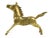 Metal Mid-Century Solid Gold Brass Horse Figurine For Sale - Image 7 of 7