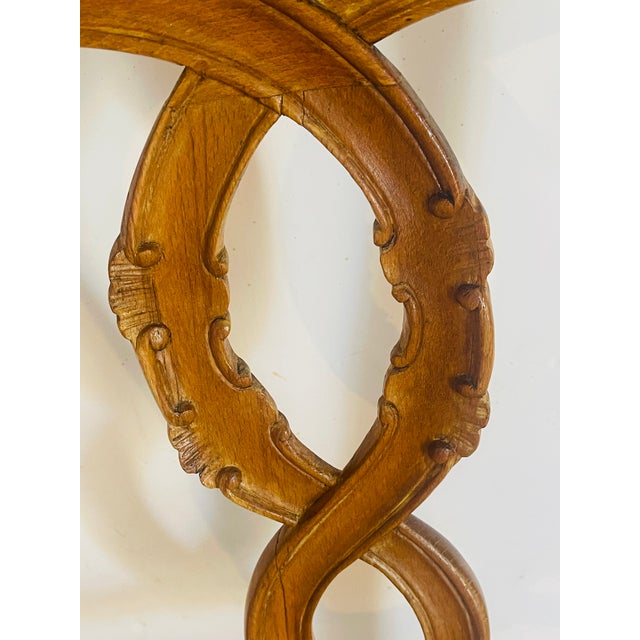 French Country Antique French Country Side Chair in Plaid Silk For Sale - Image 3 of 4