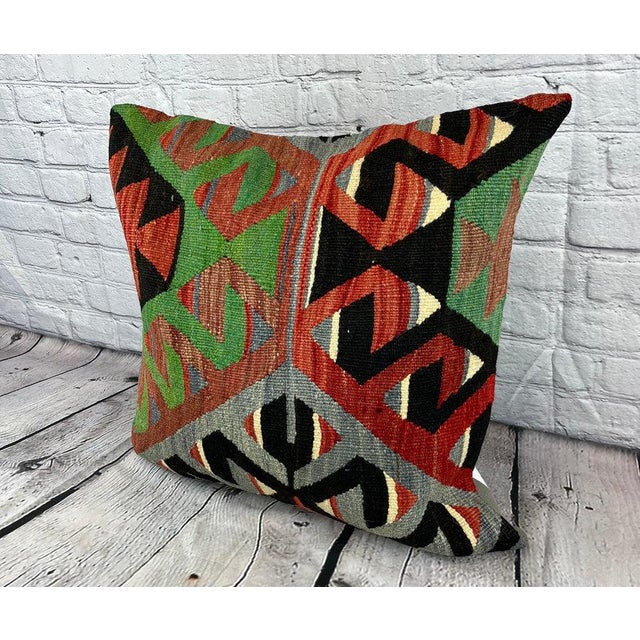 Vintage Pillow Case Turkish Kilim Pillow Decorative Kilim Pillow Dry cleaning only. PILLOW INSERT IS NOT INCLUDED