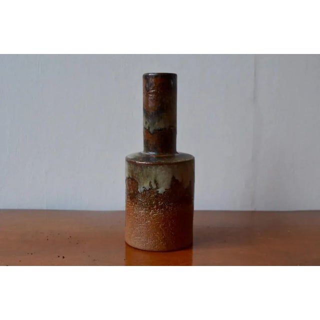 - Danish vase from Axella Design Pottery - Scandinavian tradition of the 60s - Made of sandstone - Enamel-like & Brutalist...