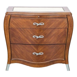 Michael Amini Three Drawer Nightstand For Sale