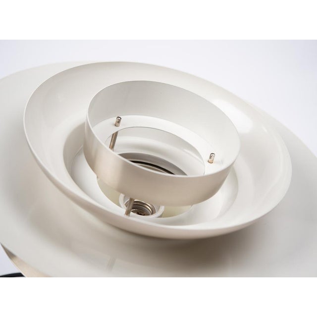 Silver Vintage Aluminum Pendant Lamp by Knud Christensen, 1980 For Sale - Image 8 of 11