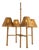 Malibu Rattan Four-Arm Pendant For Sale