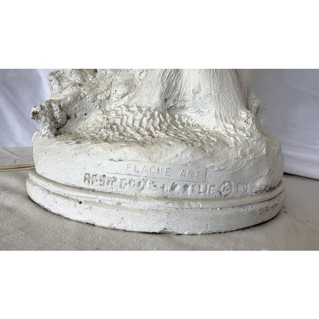 Vintage Mid Century Modern Coastal Tropical Bird Lamp For Sale - Image 14 of 18