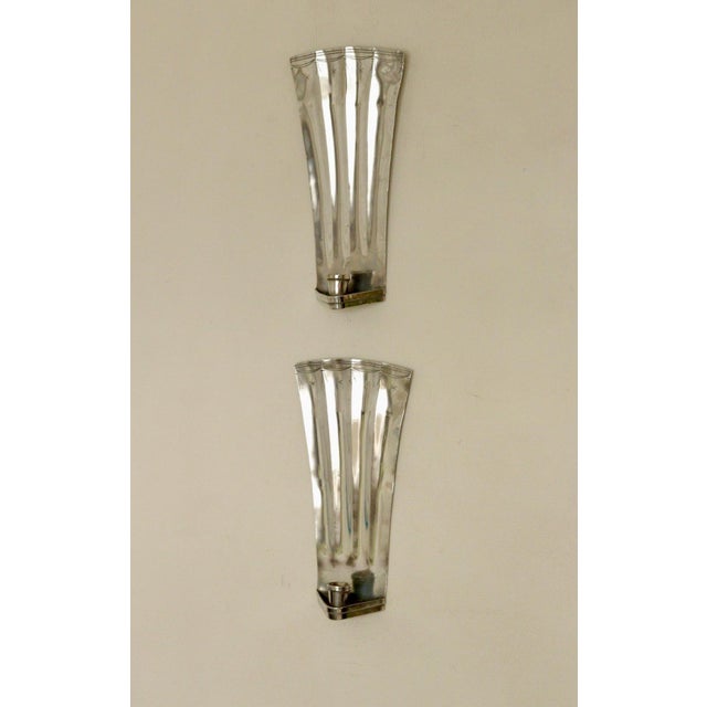 Swedish Pewter Sconces by Tage Fong-Stedt, 1925, Set of 2 For Sale - Image 6 of 14