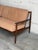 Brown Mid Century Walnut Sofa Set Loveseat Pair + Coffee Table 3 Piece For Sale - Image 8 of 10