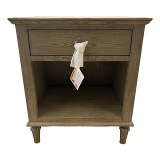 Rh Restoration Hardware Maison Open Nightstand – 24” Antiqued Grey Oak Finish For Sale