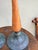 Mid 20th Century Vintage Scandinavian Wood & Verdigris Candlesticks — A Pair For Sale - Image 5 of 9