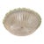 Traditional Italian White Graniglia" Budino"Murano Glass Flush Mount in 70' Style With Green Trimming For Sale