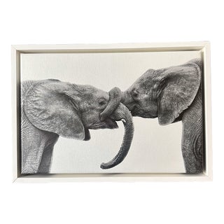 "Love" Contemporary Photograph on Silver Metallic Canvas, Size 3 For Sale