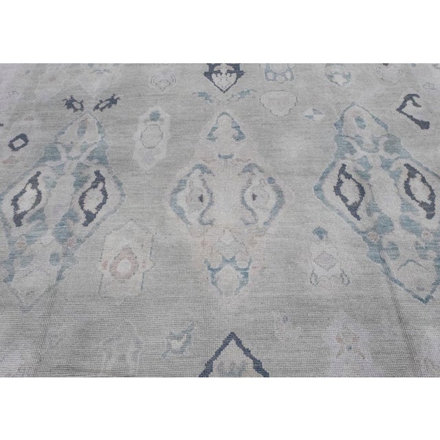 Turkish Oushak Rug 10'2" x 14'6" For Sale In Houston - Image 6 of 8