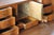 Brown Vintage Oak Fold Down Secretaire, 1960s For Sale - Image 8 of 18