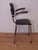 1950s Chrome and Black Leathette Office Chair, 1950s For Sale - Image 5 of 8
