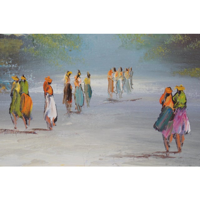 Late 20th Century French Cityscape Oil Painting, Framed For Sale - Image 12 of 13