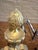 Pair of Gilded Artichoke Andirons For Sale - Image 4 of 5