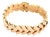 Late 20th Century 23760 - Wide Fancy Flex 18k Rose Gold Link Bracelet Retro For Sale