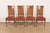 Mid-Century Modern William Doezema for Mastercraft Mid-Century Modern Hollywood Regency Burl Wood and Cane Back Dining Chairs, Set of Four For Sale - Image 3 of 12