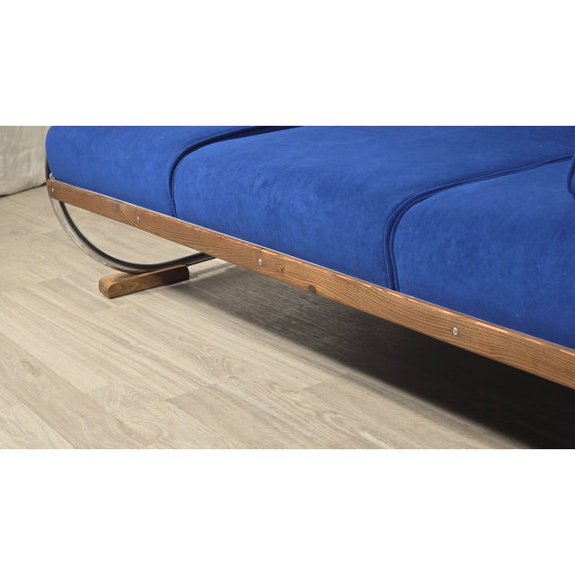 Bauhaus Chrome Sofa by Robert Slezák for Slezák Factories, 1930s For Sale - Image 10 of 14