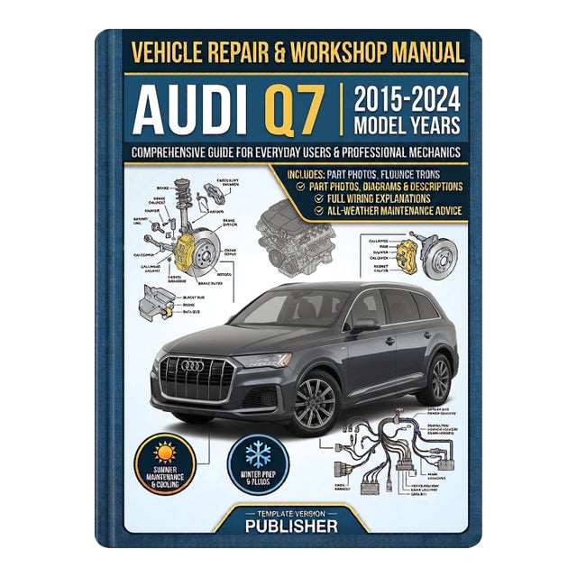Audi Q7 2015-2024, Car Repair Manual, Workshop Guide Book For Sale
