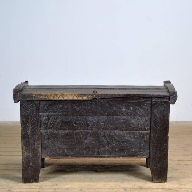Antique Shepherd's Chest, 1850s For Sale - Image 3 of 15