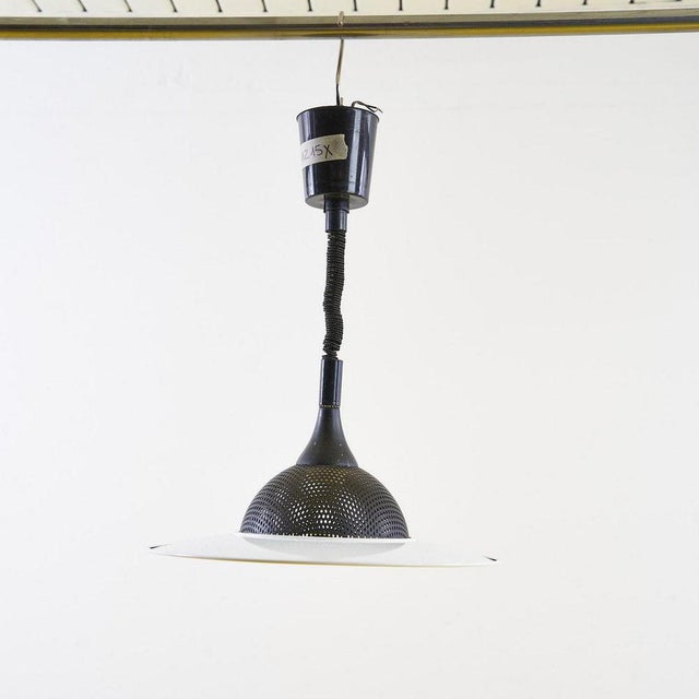Metal Chandelier in Enamelled Metal, 1970s For Sale - Image 7 of 7