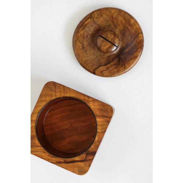 Wooden Butter & Serving Box with Lid, in Very Good conditions. Designed 1970 to 1979