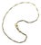 1920s Art Deco Gold Fill Bi-Colored Watch Chain With Dog Clip and Spring Ring For Sale