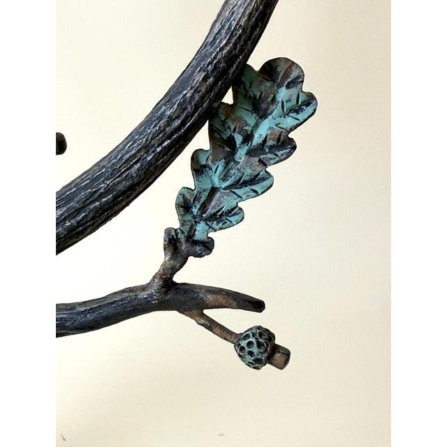 Art Deco German Sculptural Seven-Light Oak Tree Candleholder, 1930s For Sale - Image 9 of 18