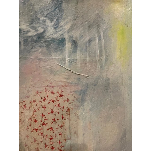 Mixed media, oil paint, and wallpaper. Made in the late 70s/early 80s.