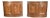 Antique Walnut Property Corners, Set of 2 For Sale