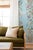 Not Yet Made - Made To Order Mahjong Floral Stripe Grasscloth Wallpaper by House Party | Bam Blue | 8 Yards For Sale - Image 5 of 8