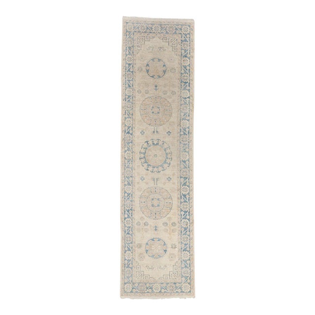 Vintage Pakistani Khotan Rug, 02'08 X 09'11 For Sale