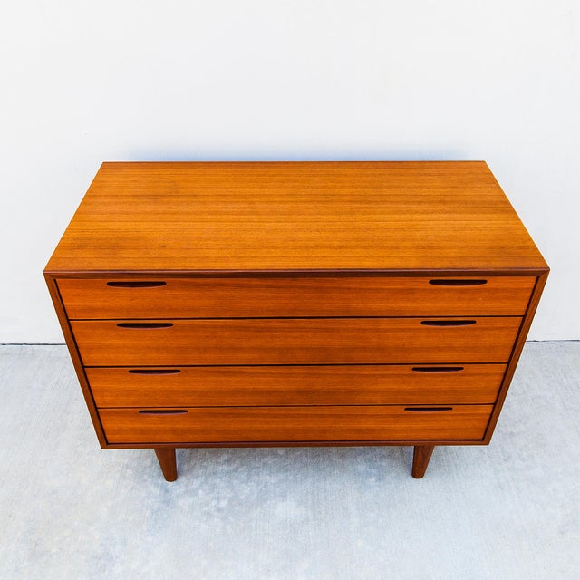 1960s Restored Ib Kofod-Larsen Danish Modern Teak Chest of Drawers by Brande Mobelfabrik For Sale - Image 14 of 16