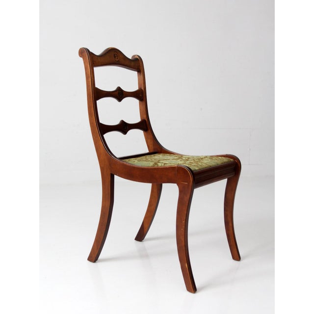 Wood Mid-20th Century Empire Revival Side Chair by Westfield Company For Sale - Image 7 of 15