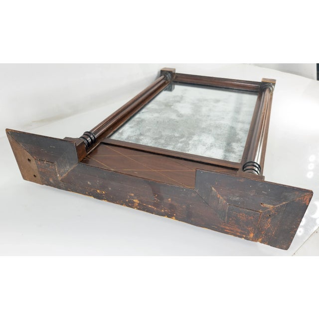 19th Century English Mahogany Small Pier Mirror For Sale - Image 10 of 13